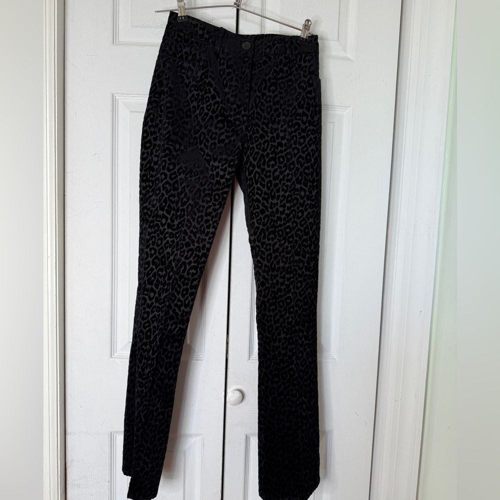The Kooples New w. Tags Leopard Patterned Velvet Pants Sz 34 European